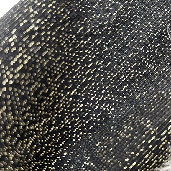 NWOT BAMBOO black & gold sock bootie heels 6.5 - Picture 3 of 5